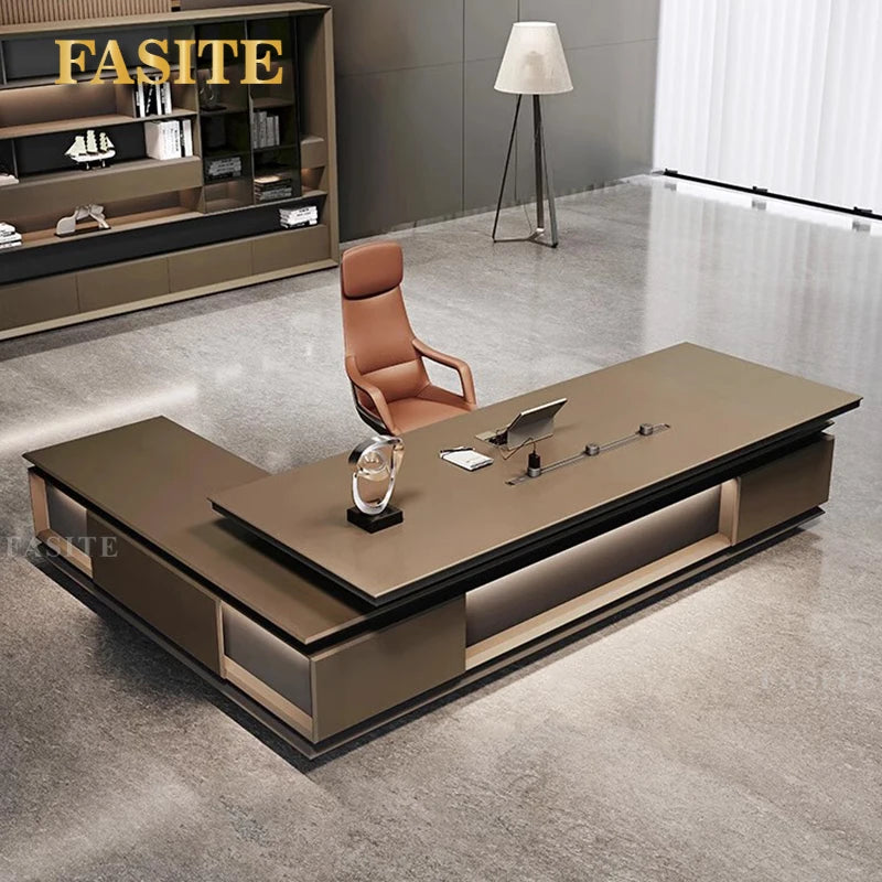 Standing Computer Desk Gaming Organizer Executive Reception Study Office Desk Corner Writing Compuatador Furniture