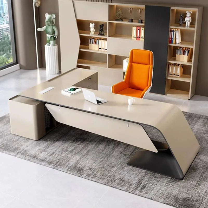 Modern Conference Office Desk Corner Executive Workbench Organization Office Desk Workflow Tavolo Da Lavoro Home Furniture HDH