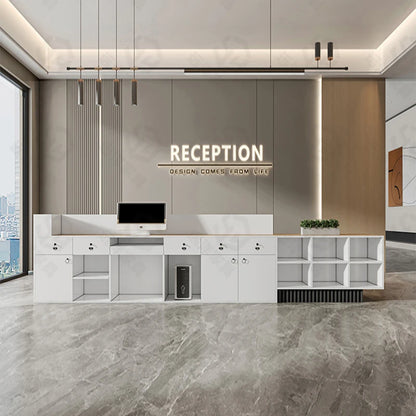 Commercial Receptionist Counter Standing Premium Lecture Front Salon Counter Nail Modern Mostrador Oficina Office Furniture