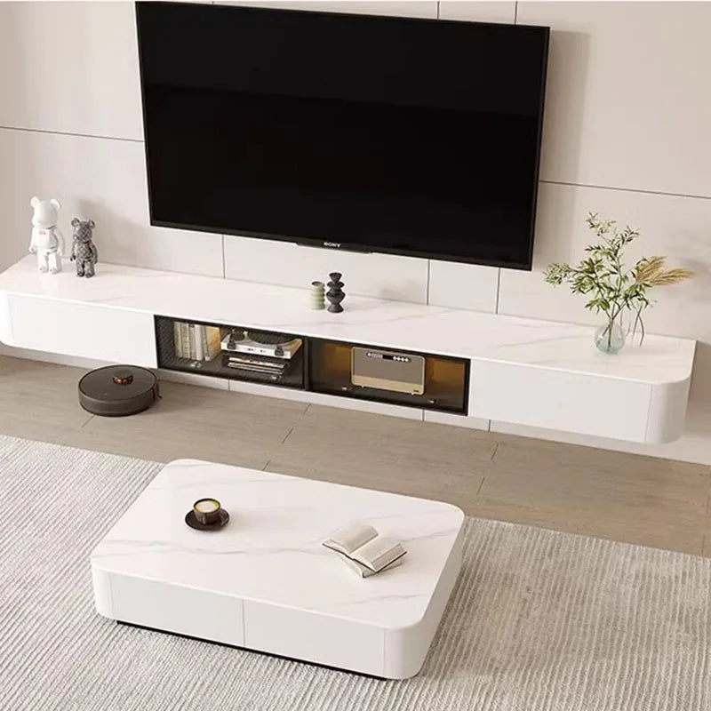 White Display Tv Stands Console Pedestal Monitor Shelf Cabinet Lowboard Tv Stands Luxury Mobili Per La Casa Modern Furniture