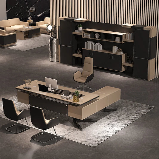 Meeting Luxury Office Desks Reception Desktop Conference Executive Workbench Modern Console Scrivania Con Cassetti Furniture