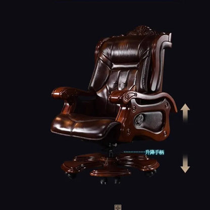 Ergonomic Comfy Recliner Office Chair Swivel Pedicure Leather Office Chair Modern Executive Sillas De Comedor Theater Furniture