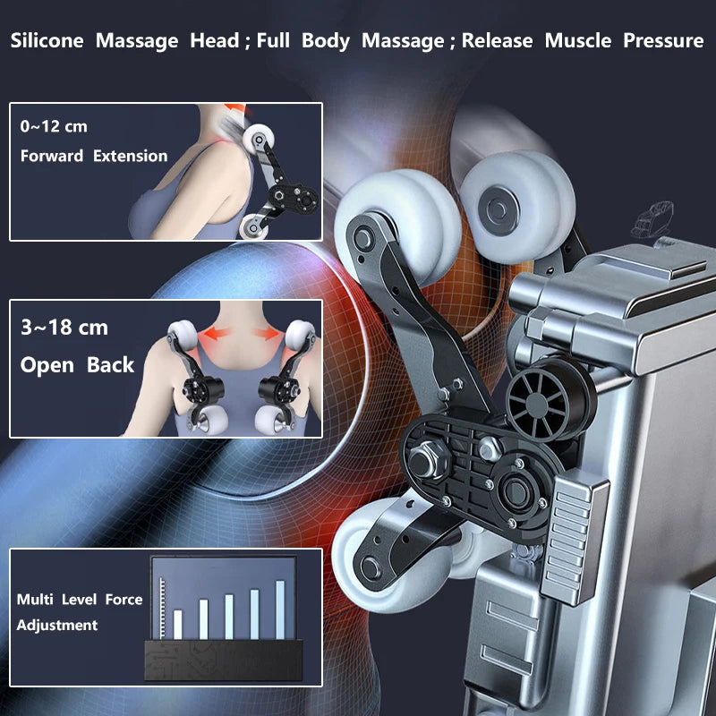 Massage Chair Physical FitnessTest Hifi Music Body Care Chair Multi Functional Electric Massage Chair Full Body Zero Gravity