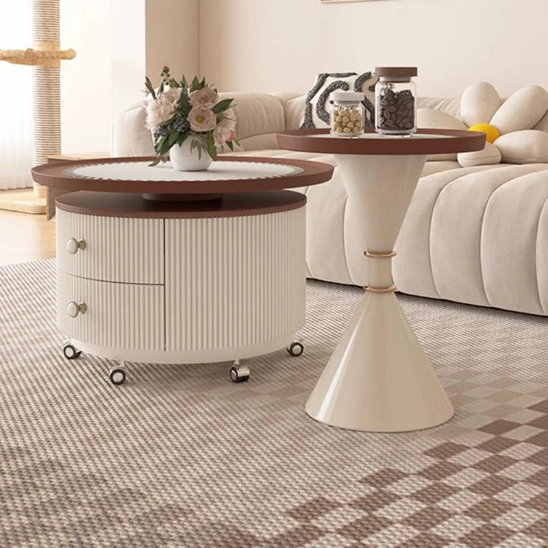 Centre Corner Cute Coffee Tables Luxury Floor Side Round Nightstand Storage Art Living Room Mesa De Centro De Sala Furniture