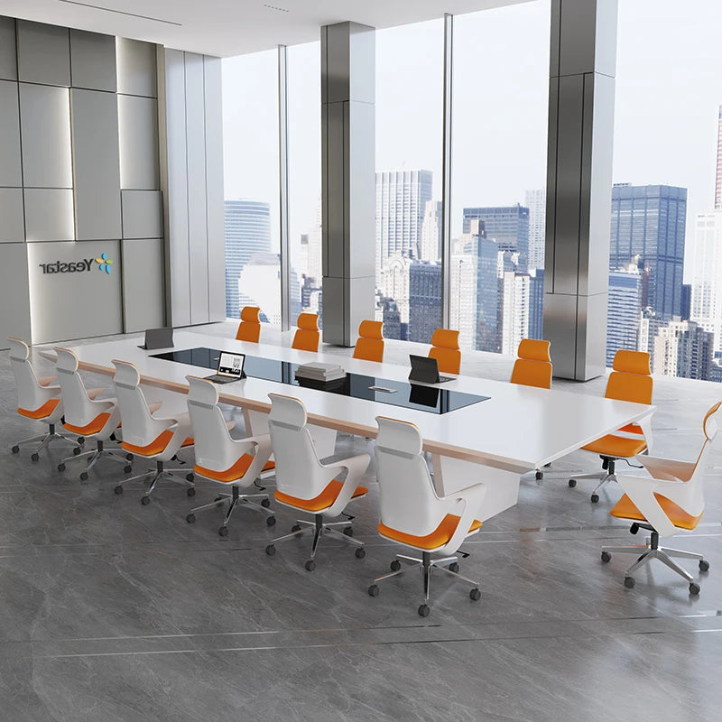 Paint, simple, modern, large and small, negotiate training, tables and chairs, combination of fashionable office furniture