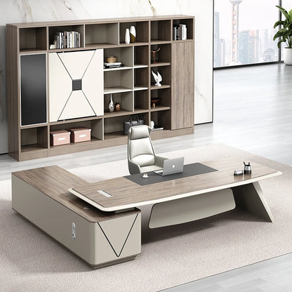 Office furniture: light luxury, simple and simple, modern executive desk, atmospheric manager, desk and chair combination