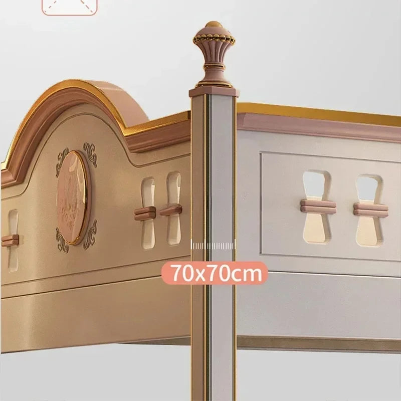 American Noble Children Beds Solid Wood Bunk Girl Large Luxury Children Beds High Kids Camas Dormitorio Bedroom Furniture