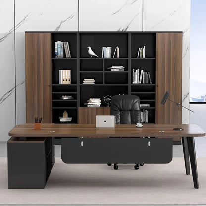 Accessories Single Work Desk Boss Simplicity Modern Computer Work Desk Gadgets Laptop Biurka Komputerowe Work Furniture HD50WD