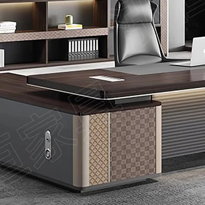 Executive Storage Office Table Reception Writing Study Gaming Table L Shaped Corner Scrivanie Per Computer Furniture Desk