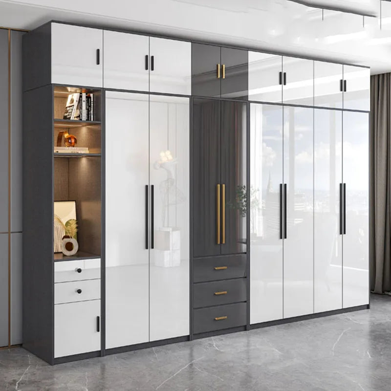 Luxury Wardrobes Large Size Vertical Ventilation Storage Space Saving Partition Cabinet Closet Ideas Armarios Bedroom Furniture