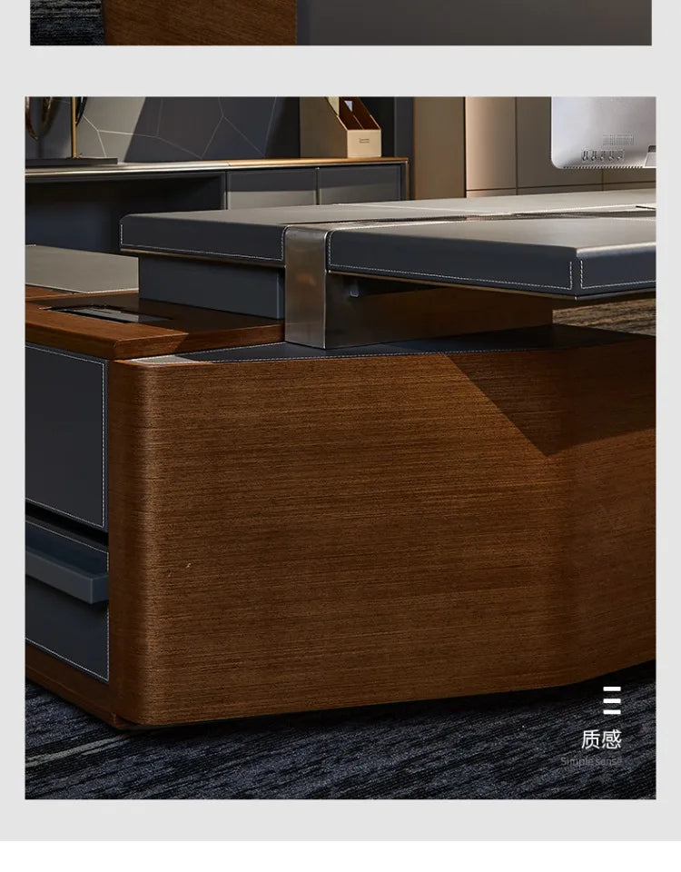 Corner Drawers Office Desk Study Computer Gaming Storage Modern Conference Office Desk Executive Scrivania Legno Furniture HDH