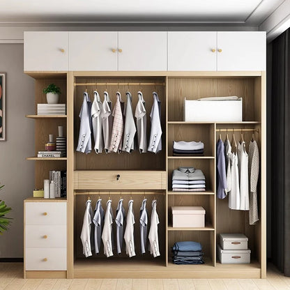 Organizer Modern Wardrobes Luxury White Simple Clothing Rack Wardrobes Storage Baby Mueble Para Colgar Ropa Furniture Bedroom