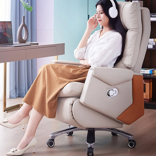 Mobile Throne Office Chair Ergonomic Recliner Luxury Executive Office Chair Computer Arm Nordic Patio Taburete Salon Furniture