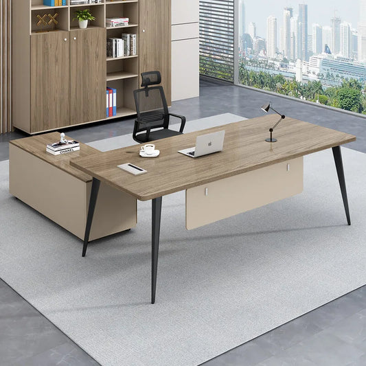 Standing Organization Office Desks Writing Monitor Wood Gaming Executive Office Table Modern Tavolo Da Lavoro Luxury Furnitures