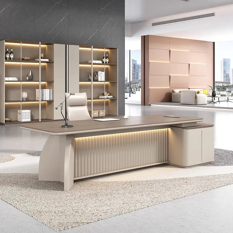 Writing Meeting Office Desk Luxury Executive Modern Workbench Office Desk Desktop Scrivania Ufficio Lavoro Salon Furniture