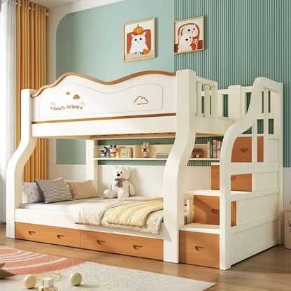 Royal Luxury Double Bed Nordic Modern Whitr King Size Frame Double Bed Kids Girl Sleeping Cama Matrimonio Bedroom Furniture