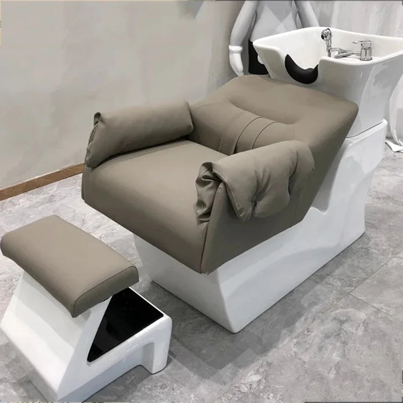 Head Spa Hair Washing Bed Stylist Water Circulation Comfort Luxury Shampoo Chair Salon Lettino Massaggio Salon Equipment MQ50XF