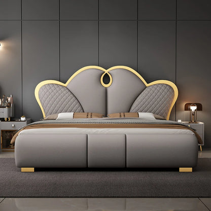 Luxury House Double Bed King Size Modern Nordic Living Room Frame Double Bed Twin Princess Cama Matrimonial Bedroom Furniture