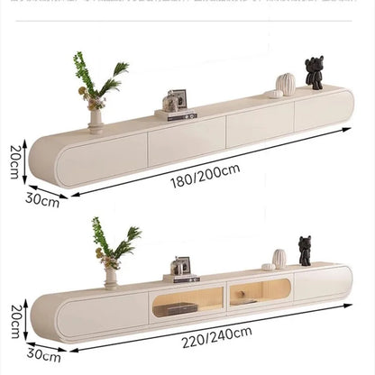 Floating Tv Unit White Furniture Modern Living Room Cabinet Fire Place Stands Storage Complete Center Tables Tv Kast Rooms Tray