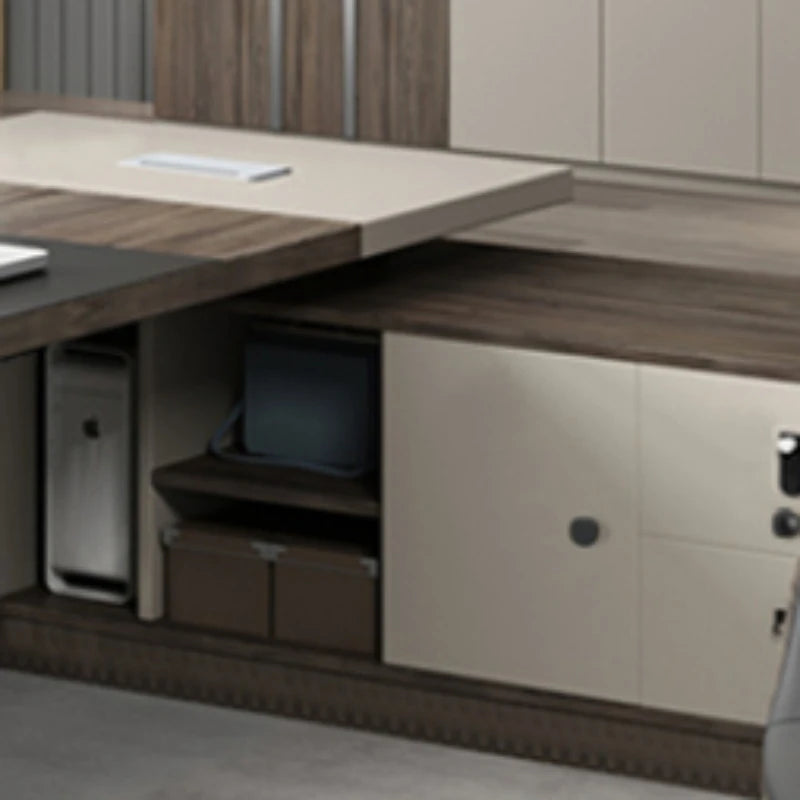 Wood Storage Office Desks Executive Computer Work Writing Office Desks Corner Modern Bureau Meuble Office Furniture WN50OD