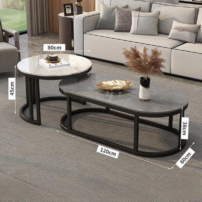 Dining Legs Metal Coffee Table Storage Simple Center Gold Coffee Table Marble Glass Floor Mesa Auxiliar Salon Home Furniture