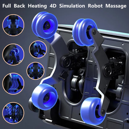 Luxury Massage Chair HiFi Bluetooth Music Relaxing Multi Functional Electric Massage Chair Full Body Airbags Knead Zero Gravity