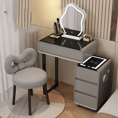 Comfortable Dressing Table Mirrors Bedside Chair Small Lights Storage Dresser Woman Toilet Penteadeira Quarto Modern Furniture