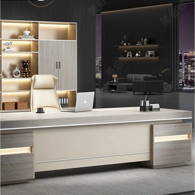 Computer Work Desk Workstation Pullout Under Organizer Storage Vanity Work Desk Appoint Scrivania Ufficio Luxury Furniture