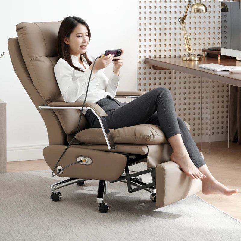 Luxury Modern Office Chair Ergonomic Nordic Designer Executive Office Chair Computer Rocking Relaxing Muebles Trendy Furniture