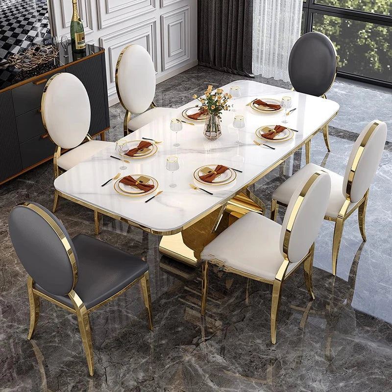 Luxury Living Room Sets Furniture Dinner Table Bar Modern Dinning Tables Sets Marble Coiffeuse De Chambre Kitchen Furniture