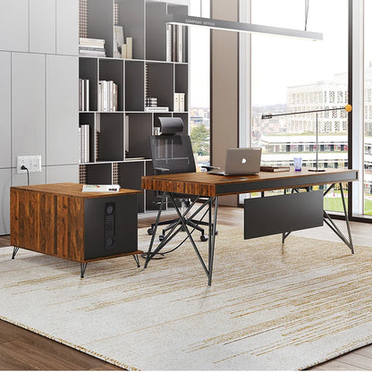 Computer Drawers Modern Work Table Executive Workbench Office Desk Storage Luxury Writing Tavolo Da Lavoro Office Furniture