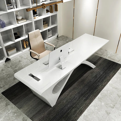 White Drawers Office Desks White Student Luxury Modern Home High Executive Work Desk Pc Tavolo Scrivania Ufficio Furniture