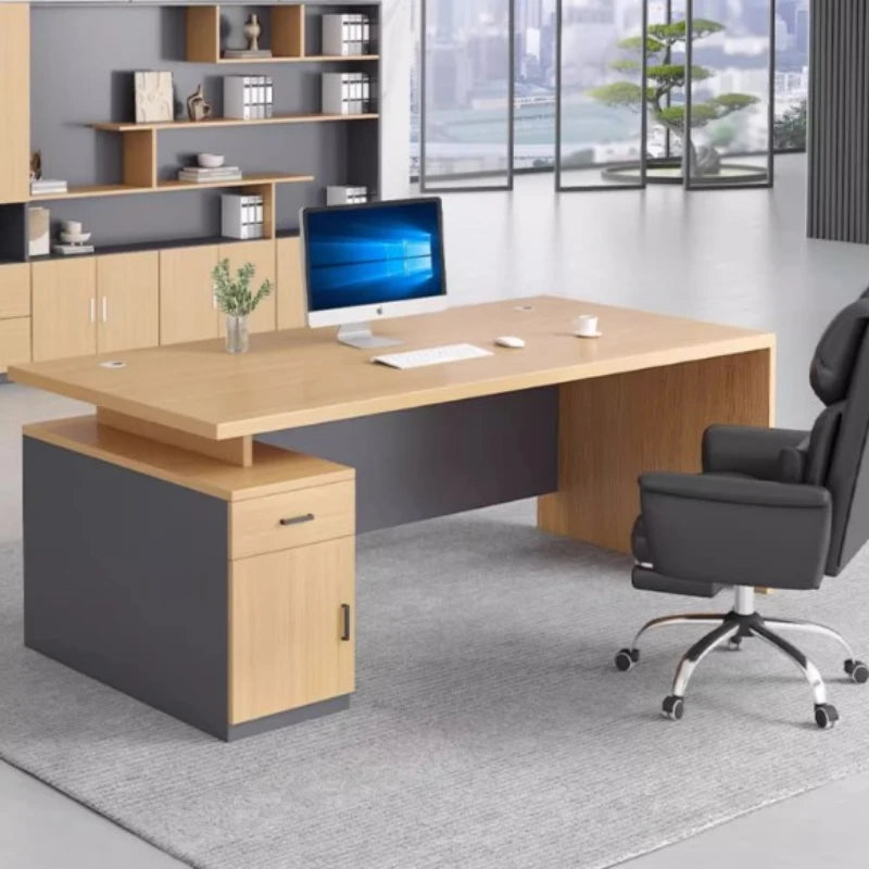 Wide Standing Computer Desk Organizer Modern Pc Gaming Office Table Study Executive Biurka Komputerowe Home Office Furniture