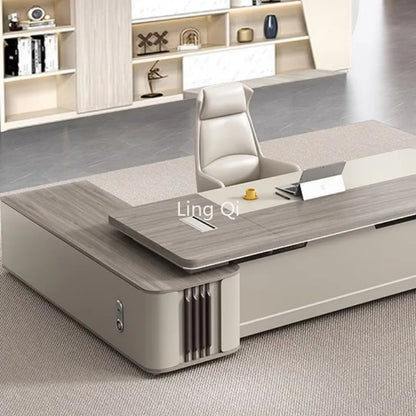 High Quality Executive Office Desk Makeup Storage Light Luxury Unique Computer Desks Study Floor Bureau Meuble Home Furniture