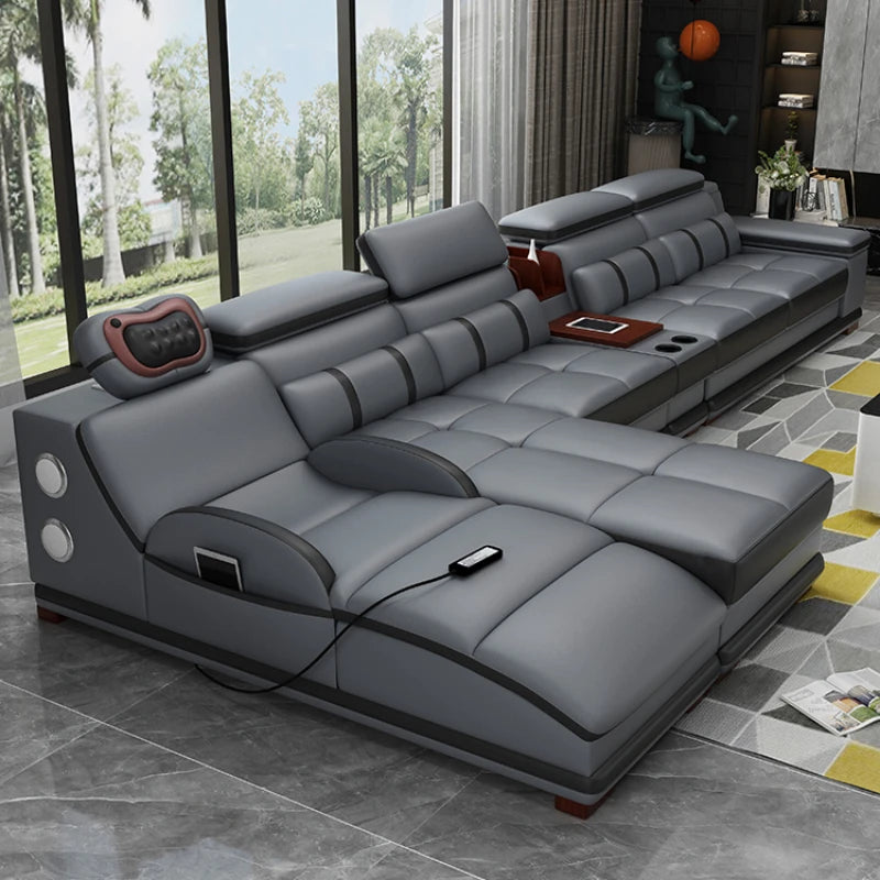 Wood Modern Unique Living Room Sofas Relaxing European Hotel Recliner Sofas Storage Luxury Divani Da Soggiorno Home Furniture