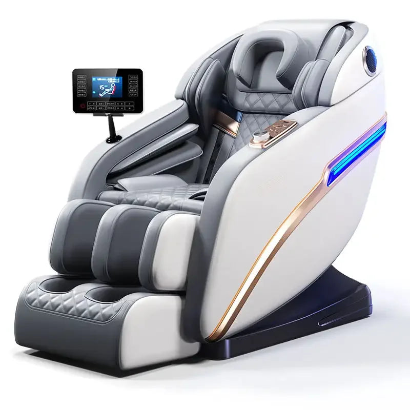 2024 New Design Full Body Zero Gravity 8d Fixed Roller Cheap Price Electric Music Massage Chair With Foot Head Massage