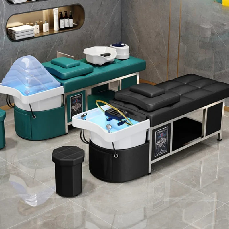 Hair Washbasins Stretcher Spa Salon Chair Stylist Barber Wash Shampoo Bed Chinese Pedicure Economic Equipment Massage Aesthetic