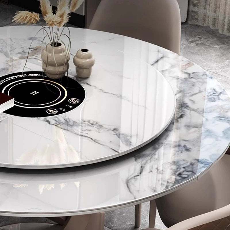 Extendable Dining Table Set Chairs Console Coffee Luxury Restaurant Dinner Table Round Coiffeuse De Chambre Kitchen Furniture