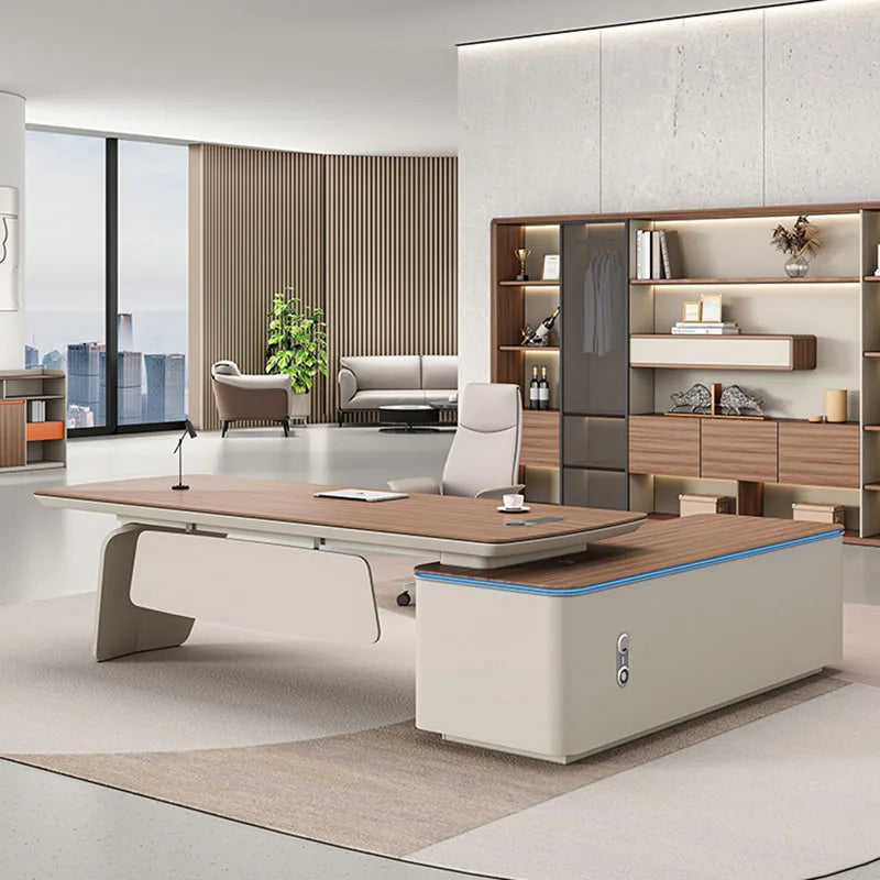 Workbench Modern Office Desk Storage Writing Executive Standing Office Desk Reception Scrivanie Per Ufficio Luxury Furniture