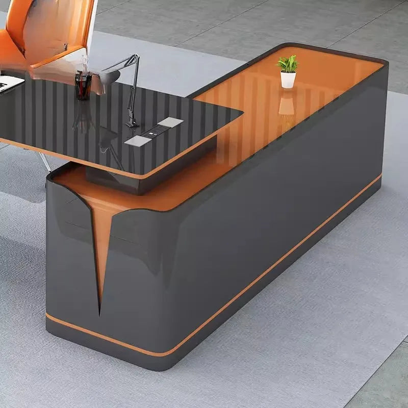 Modern Luxury Office Desks Executive Drawers Gaming Vanity Computer Desks Long Cute Escritorios De Oficina Theater Furniture