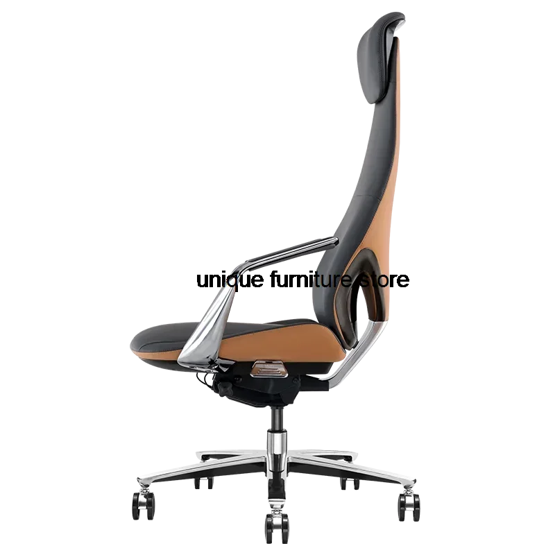 Luxury Reading Design Office Chairs Mobile Ergonomic Individual Leather Desk Chair Executive Silla Escritorio Furniture SY50OC