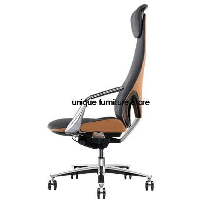 Luxury Reading Design Office Chairs Mobile Ergonomic Individual Leather Desk Chair Executive Silla Escritorio Furniture SY50OC