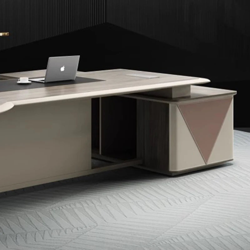 Corner Italian Office Desks Computer Luxury Executive Storage Modern Drawers Office Desks Simple Bureau Meuble Furnitures