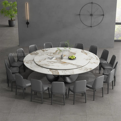 Console Modern Minimalist Light Luxury Rock Plate Dining Table Rotary Table Circular Chair Mesa De Jantar Bedroom Set Furniture