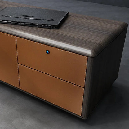 Office furniture Solid wood furniture president desk chairman big class platform light luxury boss executive platform