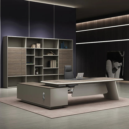 Desktop Corner L Shape Work Table Storage Meeting Office Desk Executive Computer Tavolo Scrivania Ufficio Modern Furniture