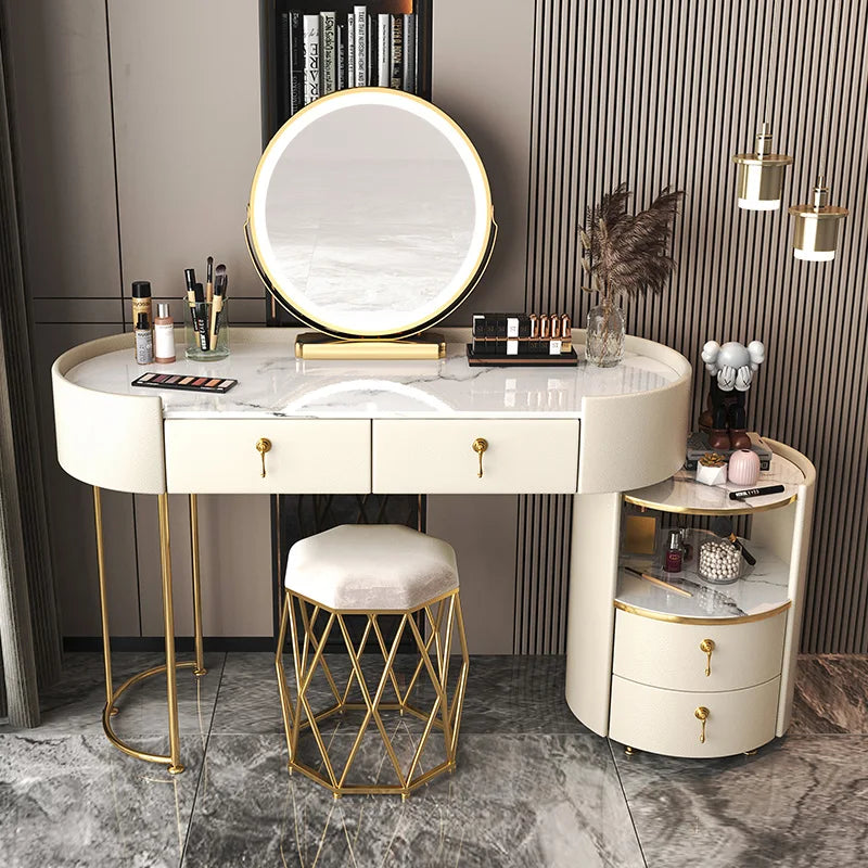 Bedroom Luxury Dressing Table Drawer Storage Fashion Girls Dressing Table Modern Multifunctional Tocador Maquillaje Furniture