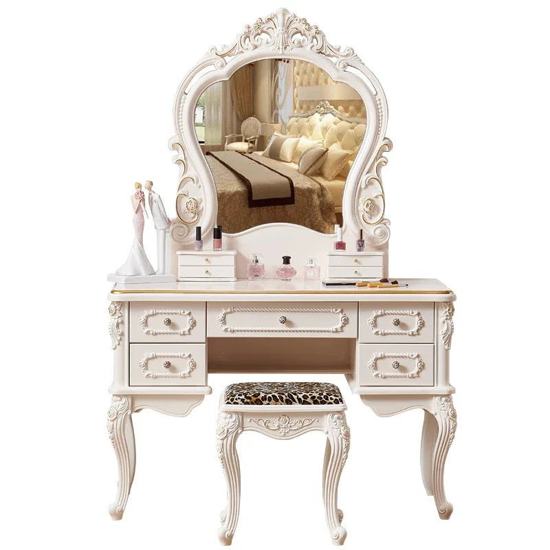 Multifunctional Modern Dressing Table Makeup Nordic Style Girls European Dressing Table Bedroom Luxury  Schminktisch Furniture