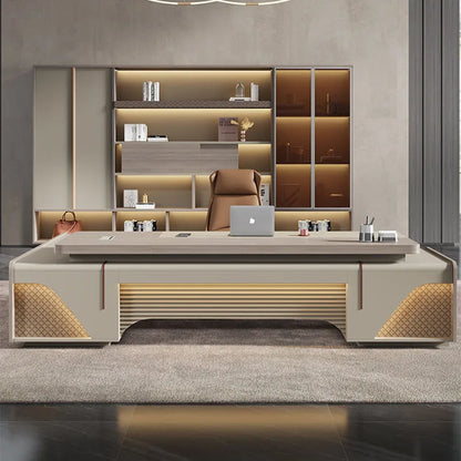 Storage Drawers Office Desk Designer Modern Luxury Reception Corner Office Desk Executive Tavolo Scrivania Ufficio Furnitures