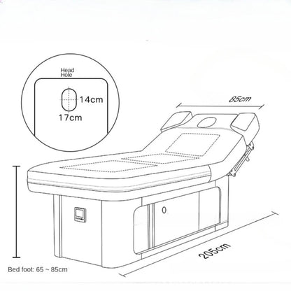 Beauty Bed For Eyelash Application Pedicure Spa Chair Aesthetic Furniture Center Massage Hydraulic Beds Portable Stretcher Salon